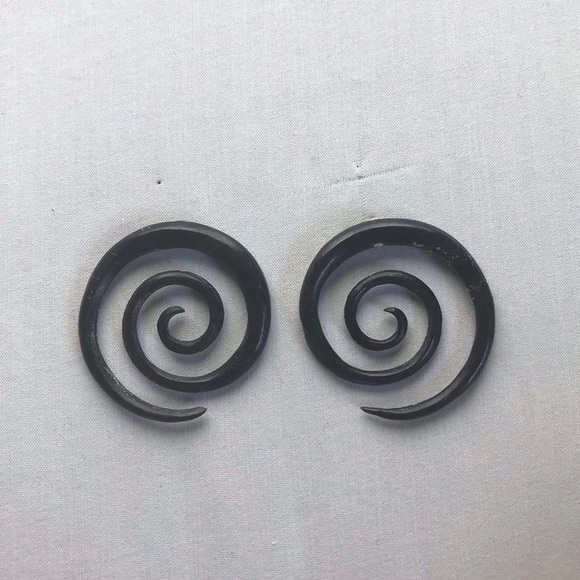 Jewelry Item Black Spiral Horn Gauges Poshmark